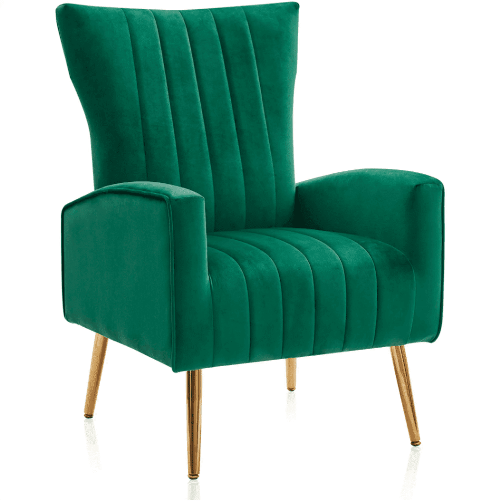 Bells Wing Back Chair - Oak Inside