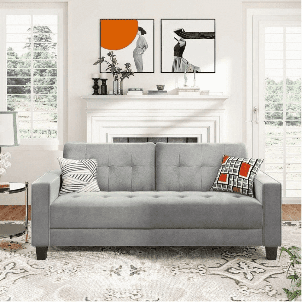 Comfortable Modern Sofa Set for Home Living Room - Oak Inside
