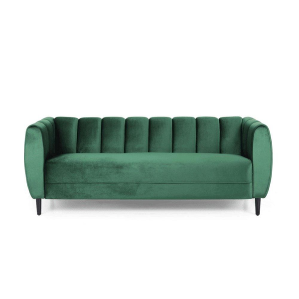 Bobran Modern Suede Sofa Sets - Oak Inside