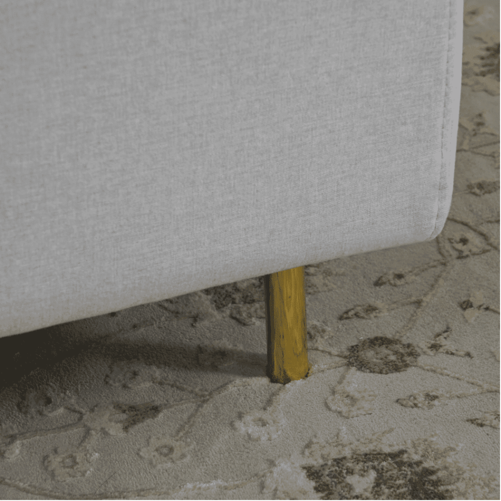 Classic Modern Suede Sofa Set in Grey - Oak Inside