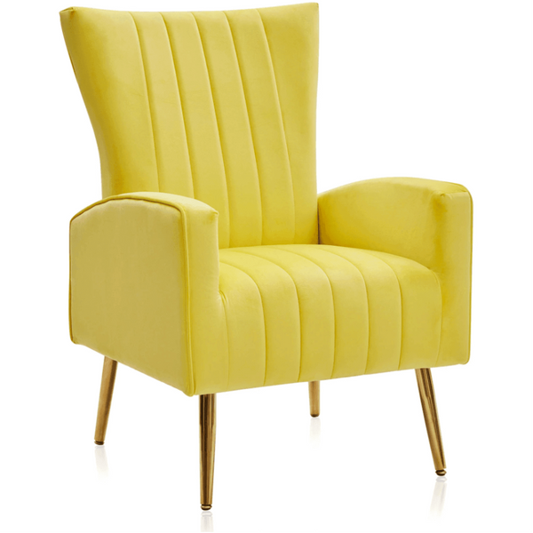 Bells Wing Back Chair - Oak Inside
