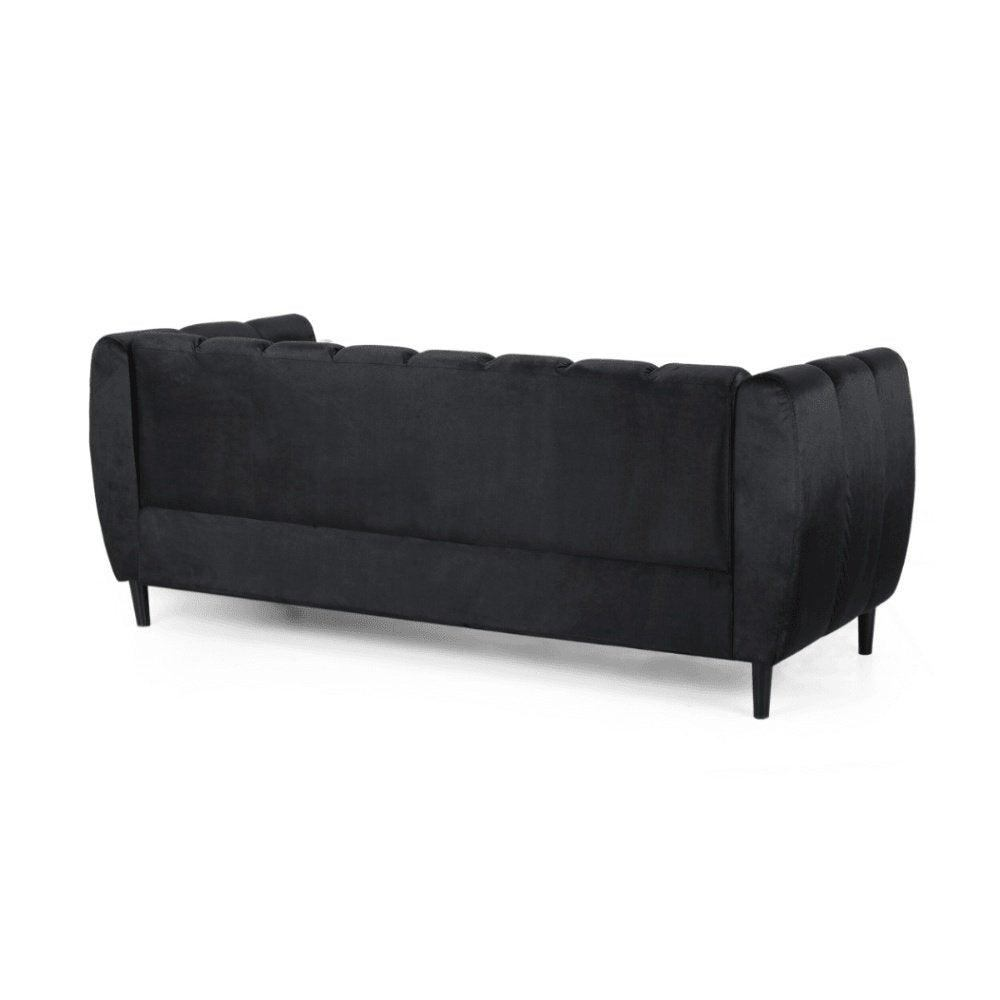 Bobran Modern Suede Sofa Sets - Oak Inside