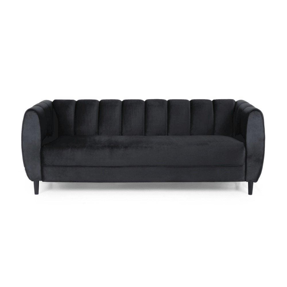 Bobran Modern Suede Sofa Sets - Oak Inside