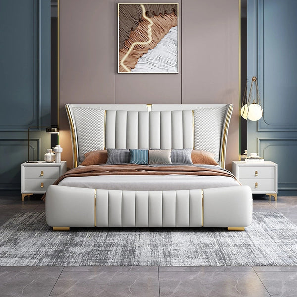 Relexo Upholstered Luxury Bed in Leatherette
