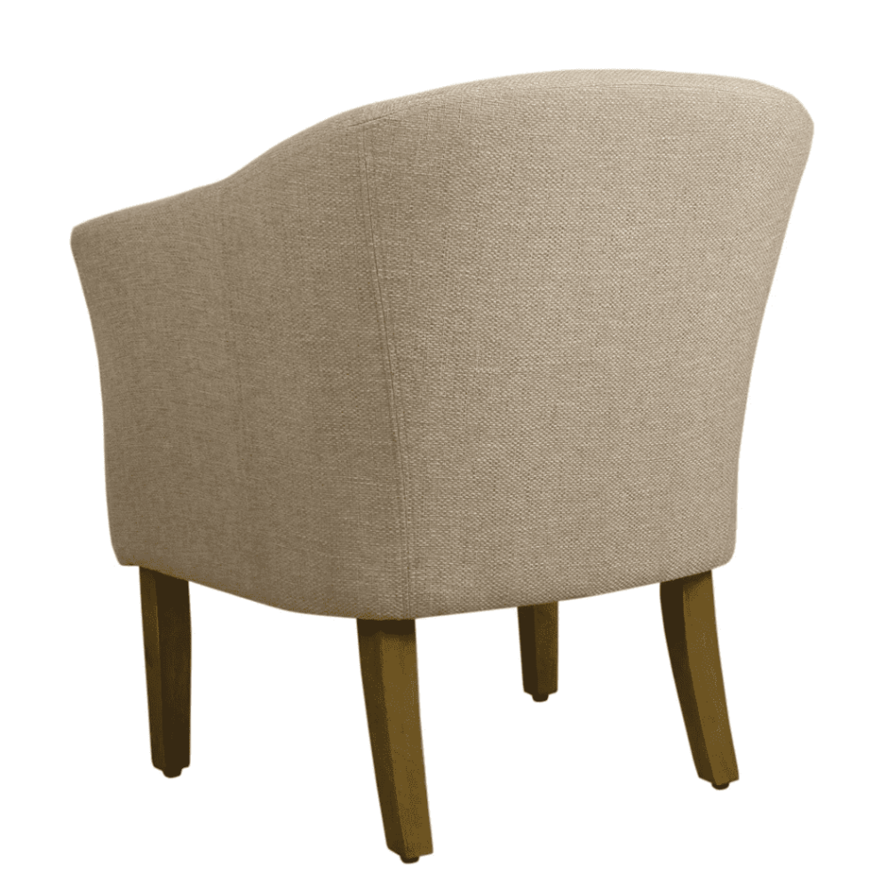 Porch & Den Kings-well Barrel Accent Chair - Oak Inside