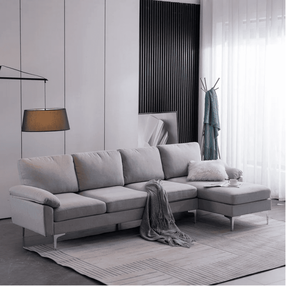 Jasmine Sectional Sofa Set RHS - Oak Inside