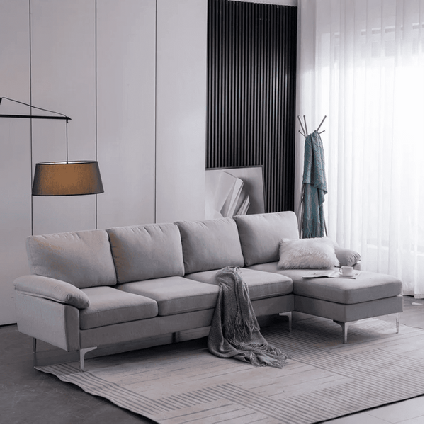 Jasmine Sectional Sofa Set RHS - Oak Inside