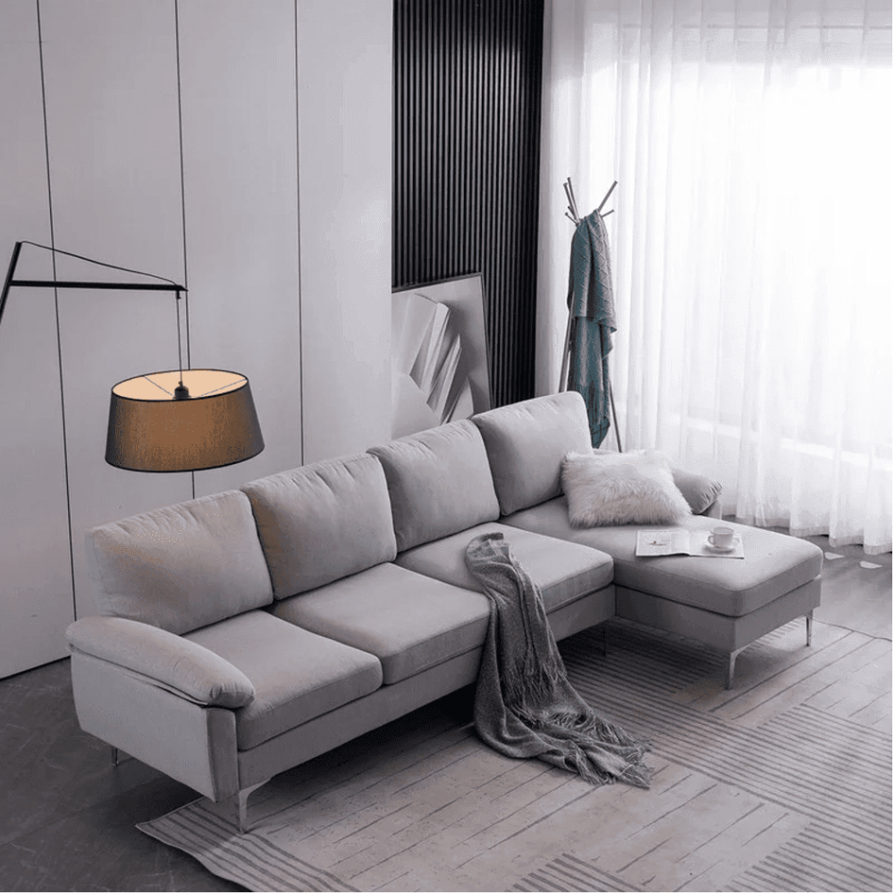 Jasmine Sectional Sofa Set RHS - Oak Inside