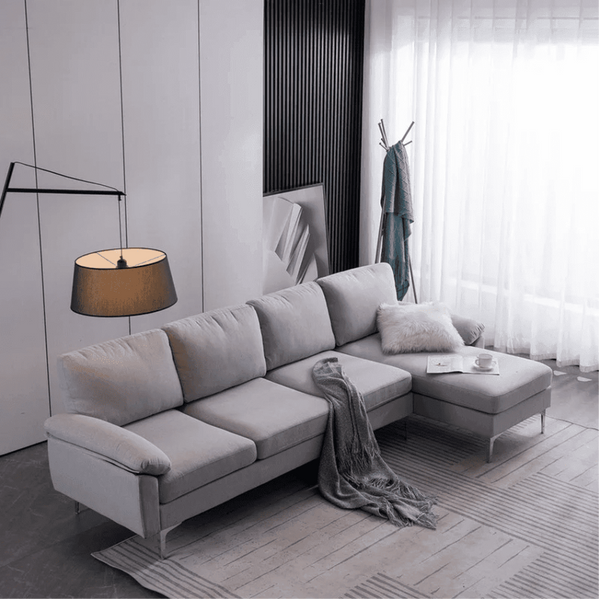 Jasmine Sectional Sofa Set RHS - Oak Inside