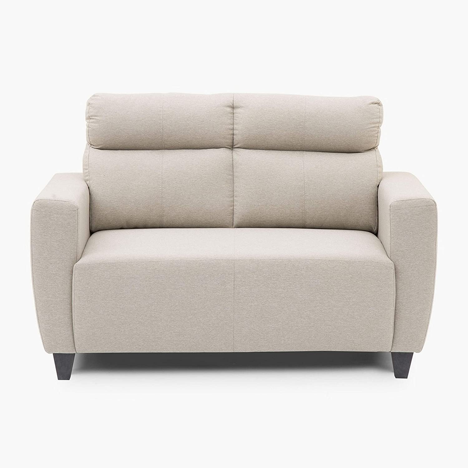Zolo Suede Sofa Set in Grey Color - Oak Inside