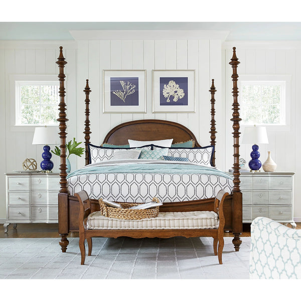 Asprin Solid Wood Luxury Poster Bed in Brown