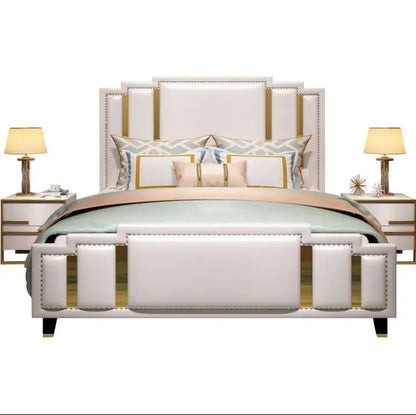 Luxter Premium Upholstered Bed in Leatherette