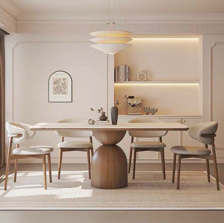 European Premium Dinning Table Set In Oak Wood