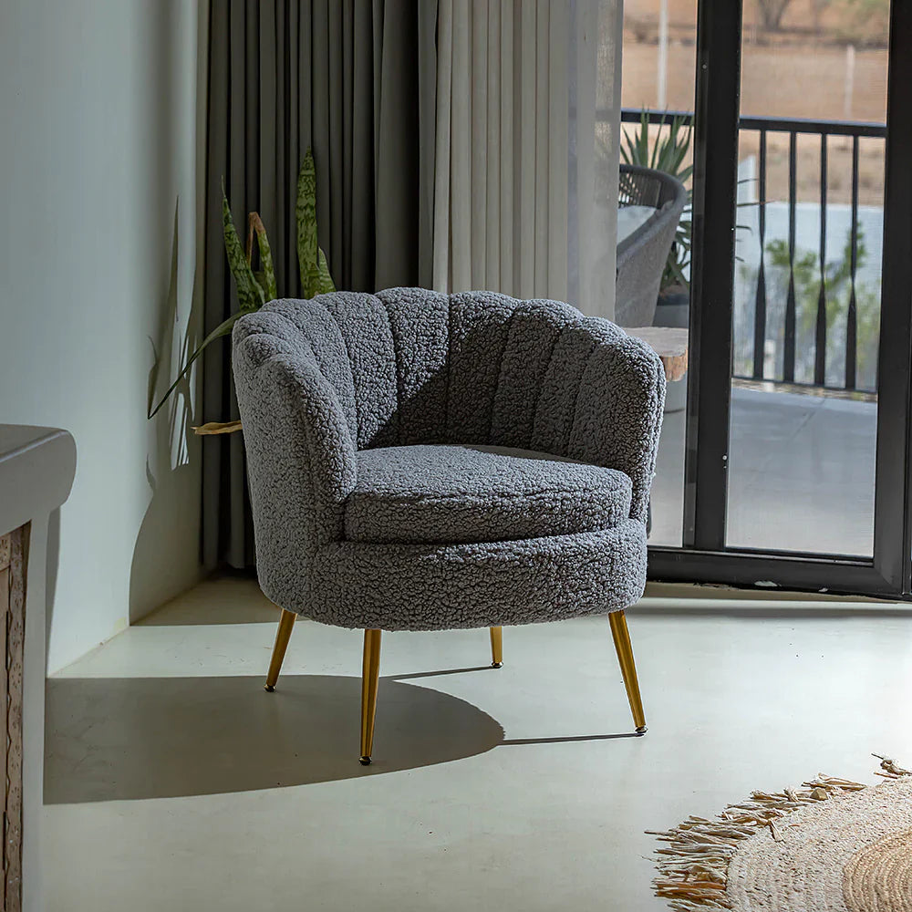 Butterfly Premium Accent Chair In Brooklyn Fabric