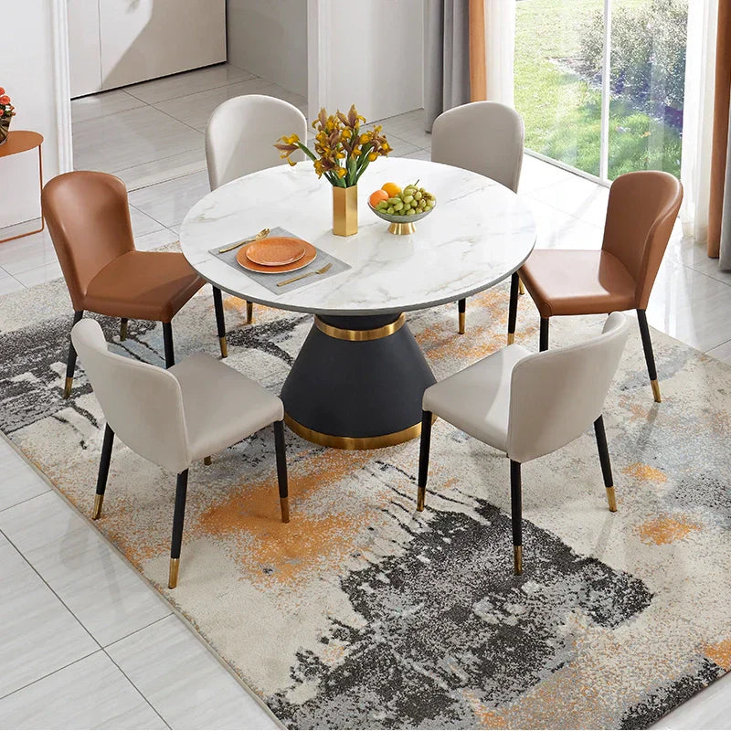 Umrao Luxury 6 Seater Dining Table - Oak Inside