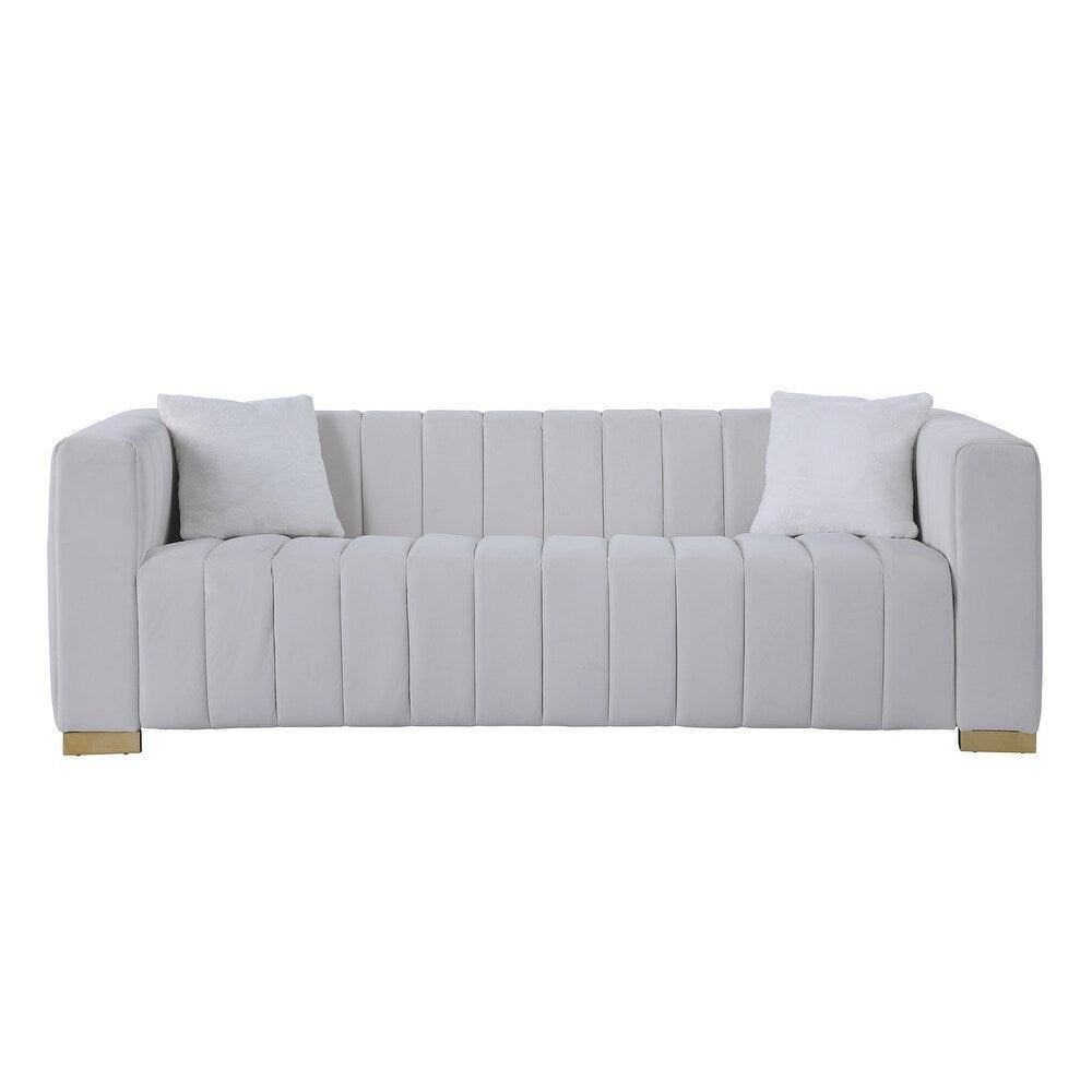 Proline Sofa Set with SS Legs - Oak Inside