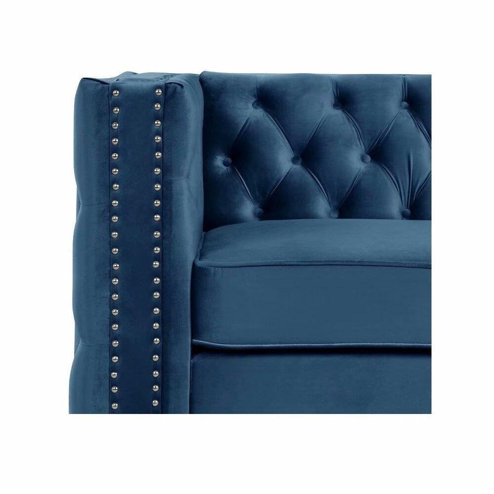 Livup Chesterfield Sofa Set - Oak Inside