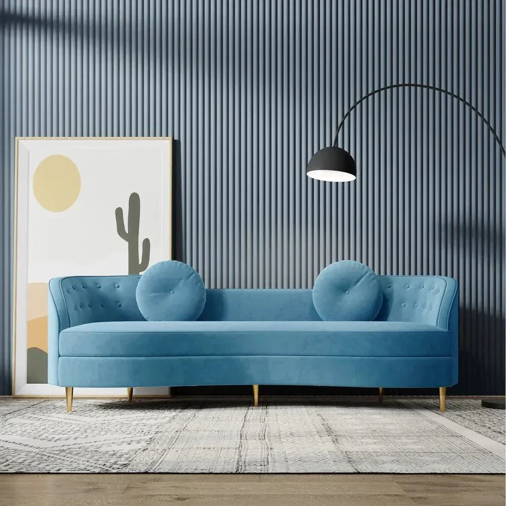 Perfecto Luxury Modern Suede Sofa Set