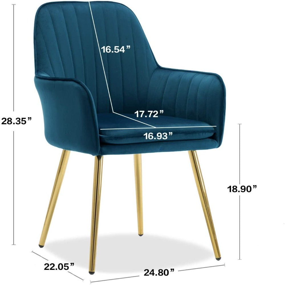 Oppo Suede Accent Chair - Oak Inside