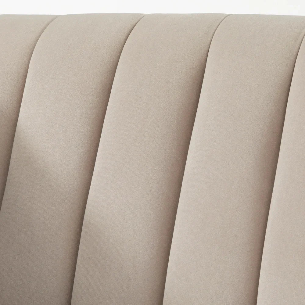 Boombox Luxury Straight Line Sofa Set in Suede