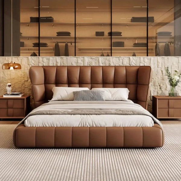 Grandeur Premium Upholstered Bed in Leatherette