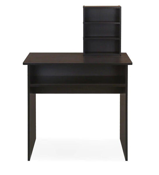 Simple Study Table in Wenge Color - Oak Inside