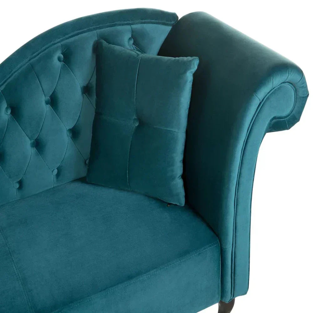 Rolly Chesterfield Lounger in Suede