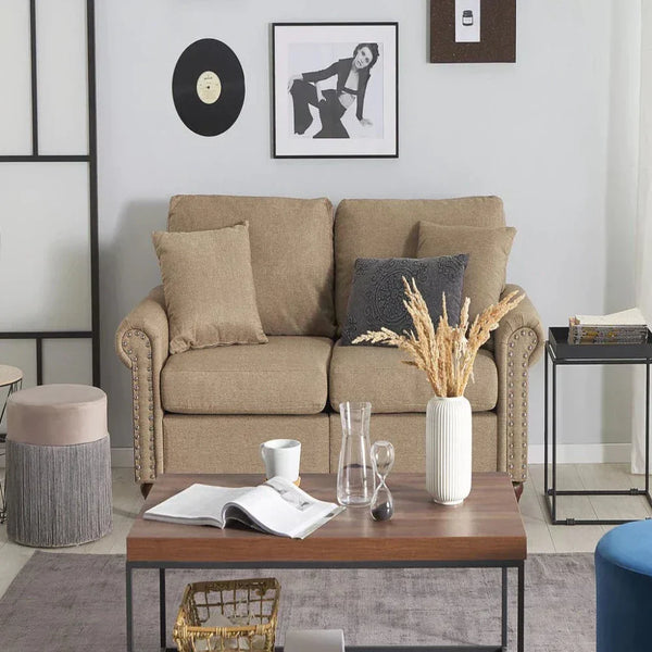 Maxo Straight Line Sofa Set in Cotton