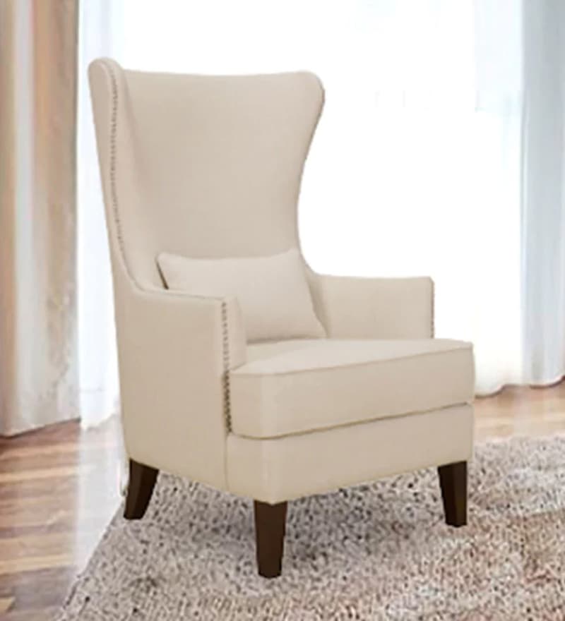 Volvo High Back Wing Chair In Silver Color
